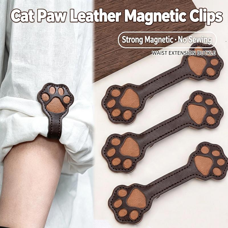 Leather Work Is - 2 stuks premium lederen magnetische hoesclips