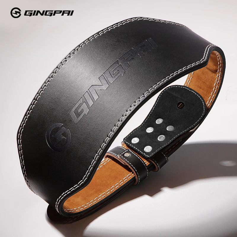 Leather Workout Belt - Gewichthefriemen 15 cm breed voor heren
