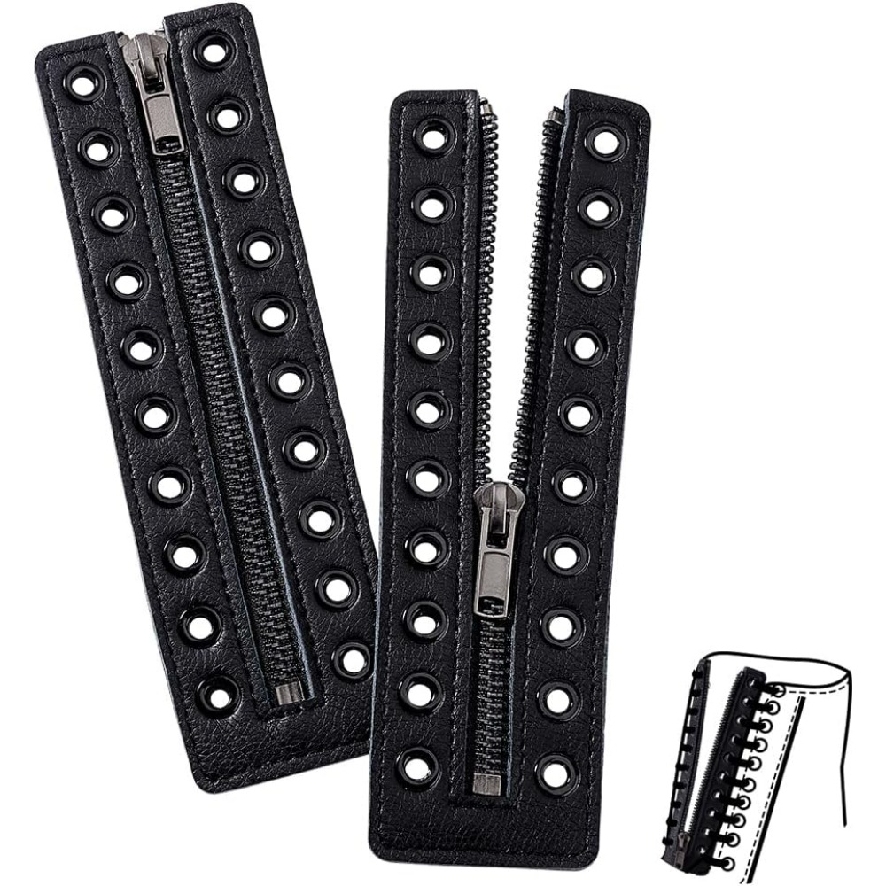Leatherwork Eyelets - Lederen laars rits inzetstukken 6,9x2 inch