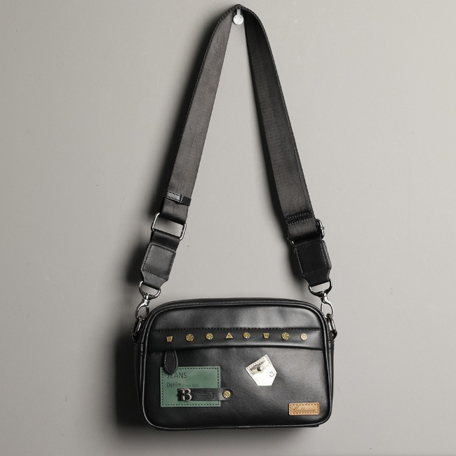 Leather Work Bag Men - Street Trendy schoudertas voor jonge mannen