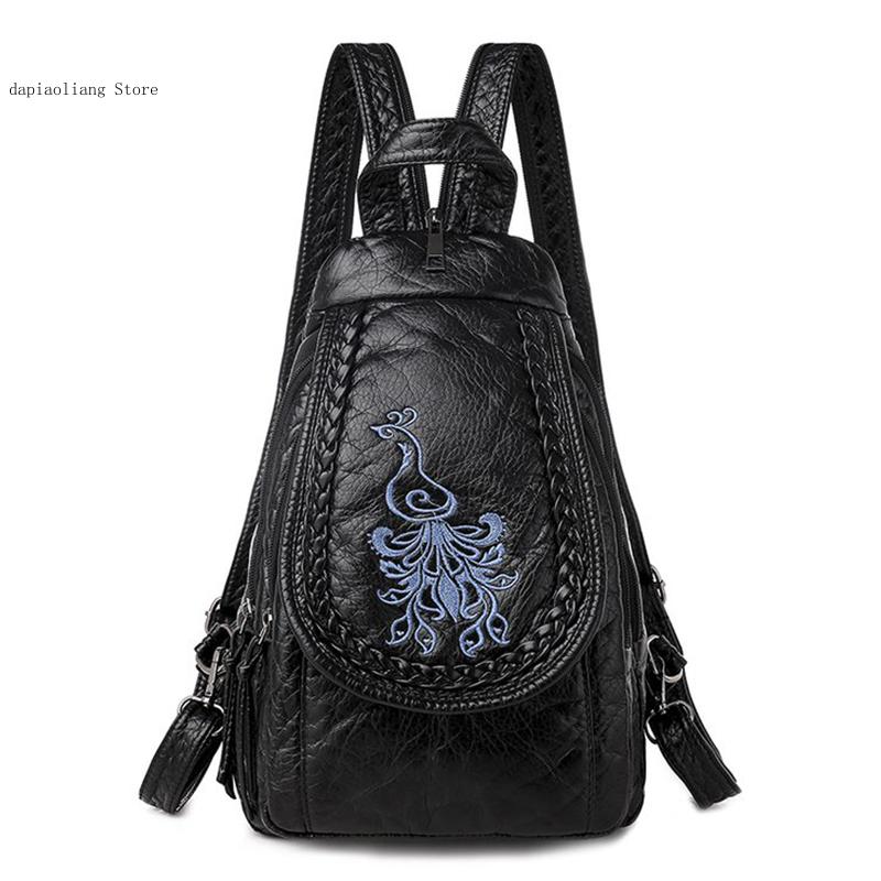 Leatherwork Letters - Vrouwen Kleine Borst Tassen Mode Schooltas
