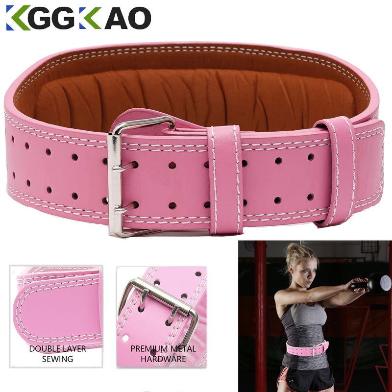 Leather Workout Belt - Lederen Fitnessriem Voor Dames En Heren