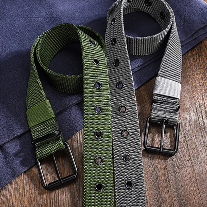 Nieuwe herenriem poreuze canva - Leatherwork Eyelets recensie en prijs