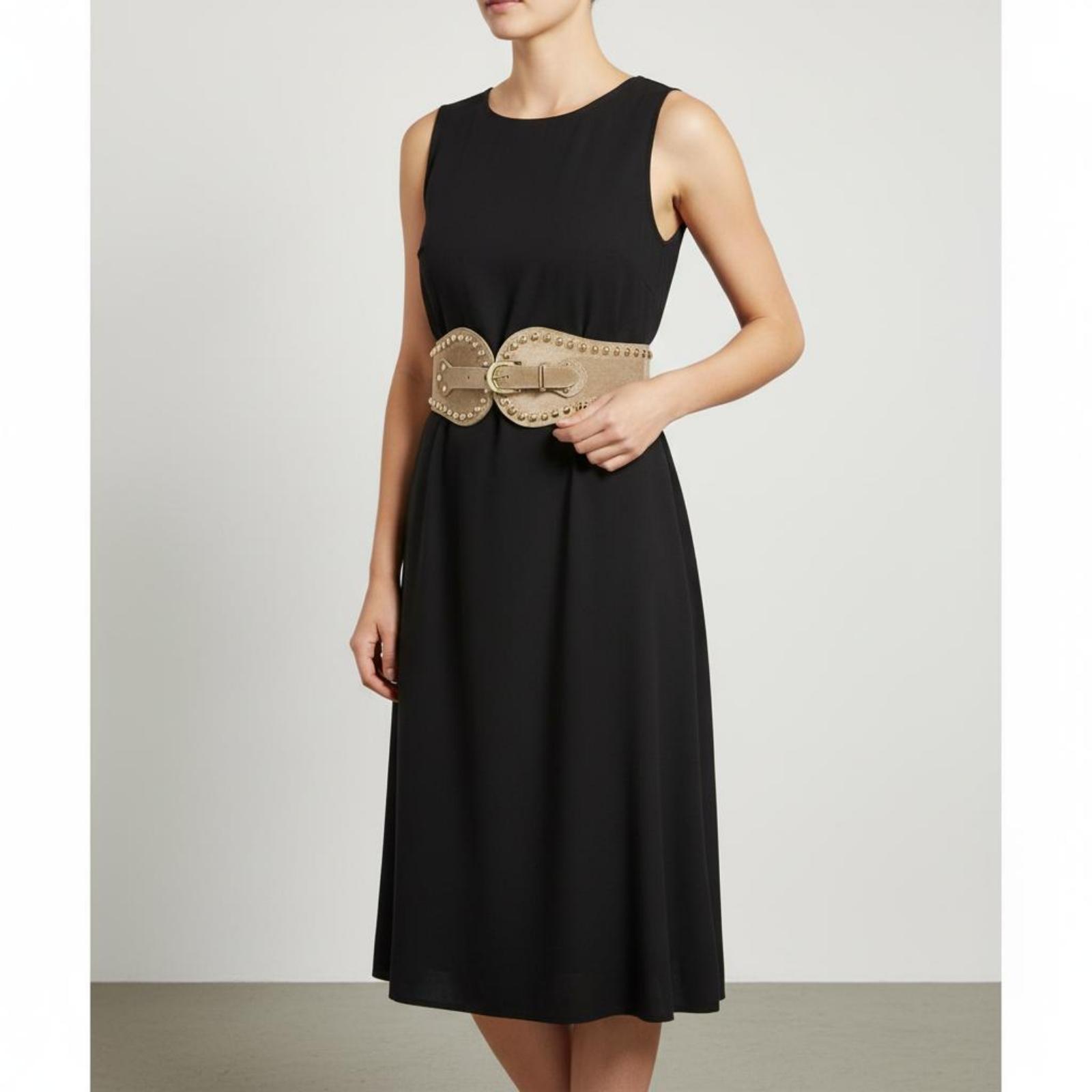 Dames elastische riem van suèd - Leather Work Outfit recensie en prijs