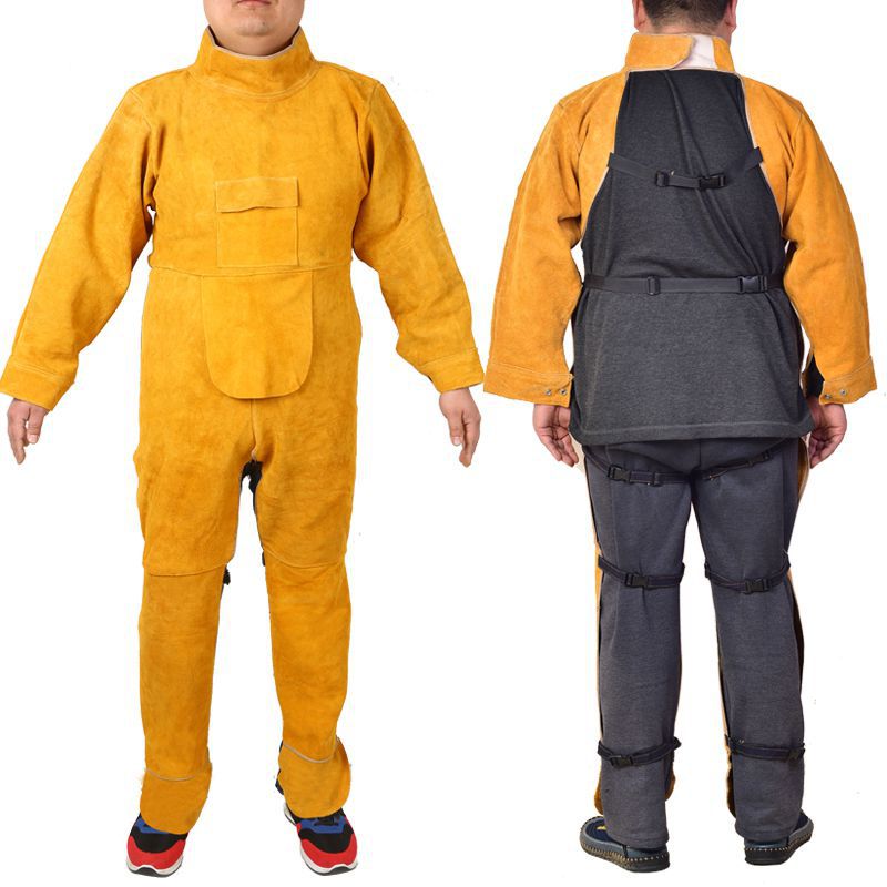 Lange Mouw Lassen Kleding Koei - Leather Work Overalls recensie en prijs