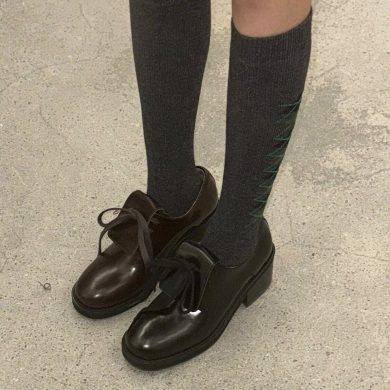 Dames lederen veterboots met p - Leather Work Outfit recensie en prijs