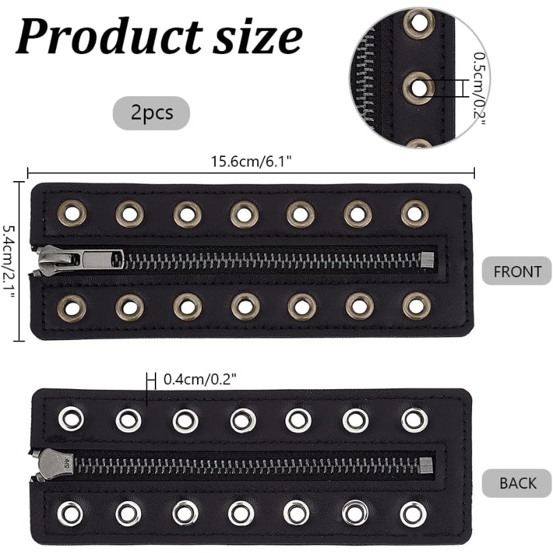 2 stuks 7 oogjes geen stropdas - Leatherwork Eyelets recensie en prijs