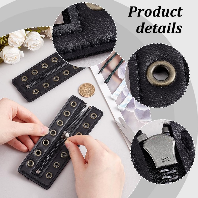 2 stuks 7 oogjes geen stropdas - Leatherwork Eyelets recensie en prijs