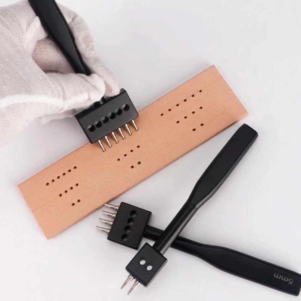 Zwarte Prong Punch Tool Set 3  - Leather Punch Revolving recensie en prijs