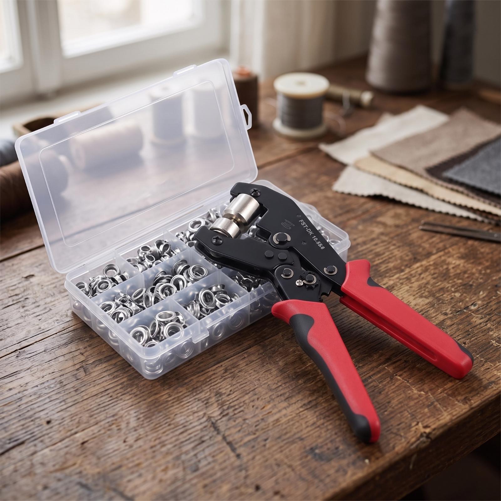 Set met oogjes en tangen voor  - Leatherwork Eyelets recensie en prijs