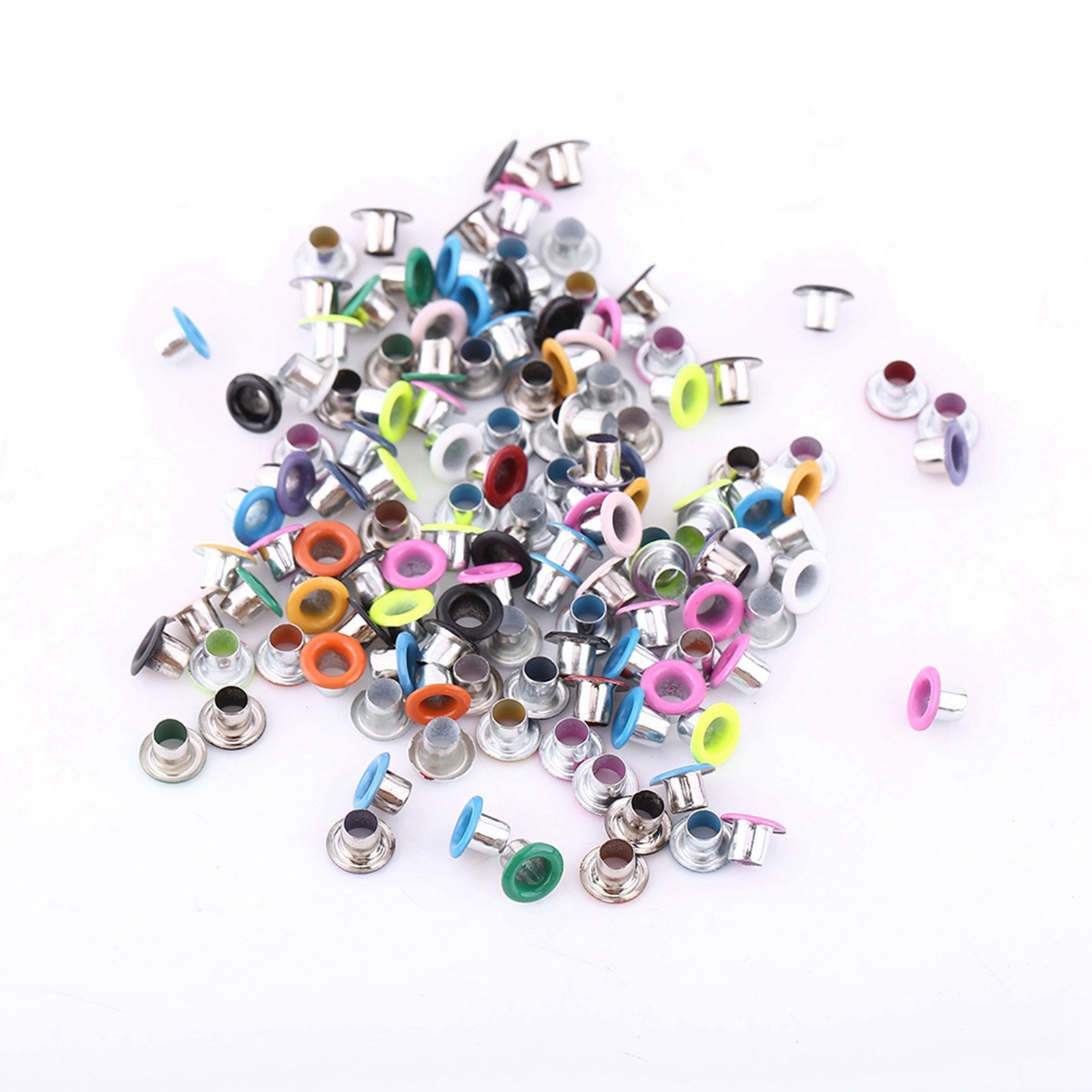 500 stuks gemengde kleuren 3 m - Leatherwork Eyelets recensie en prijs