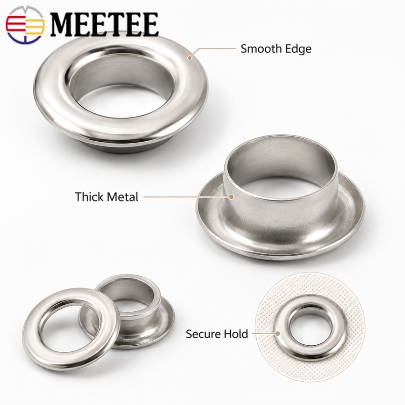 100 Sets Meetee 4/5/8/10/12mm  - Leatherwork Eyelets recensie en prijs