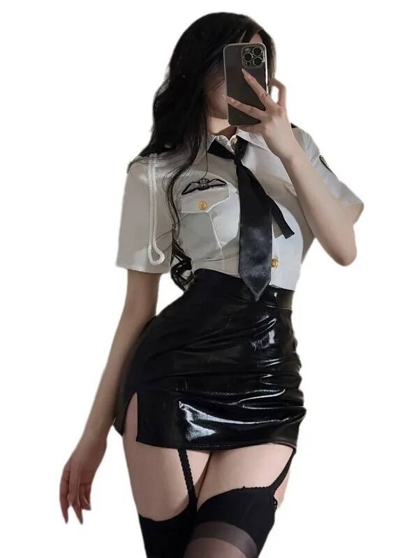Sexy Stewardess Kleding Turn-D - Leatherwork Letters recensie en prijs