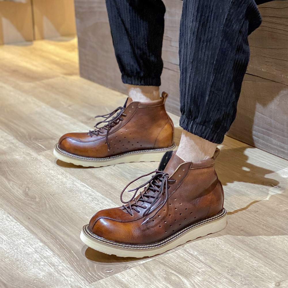 Echt leer voor heren, uitgehol - Leather Work Outfit recensie en prijs