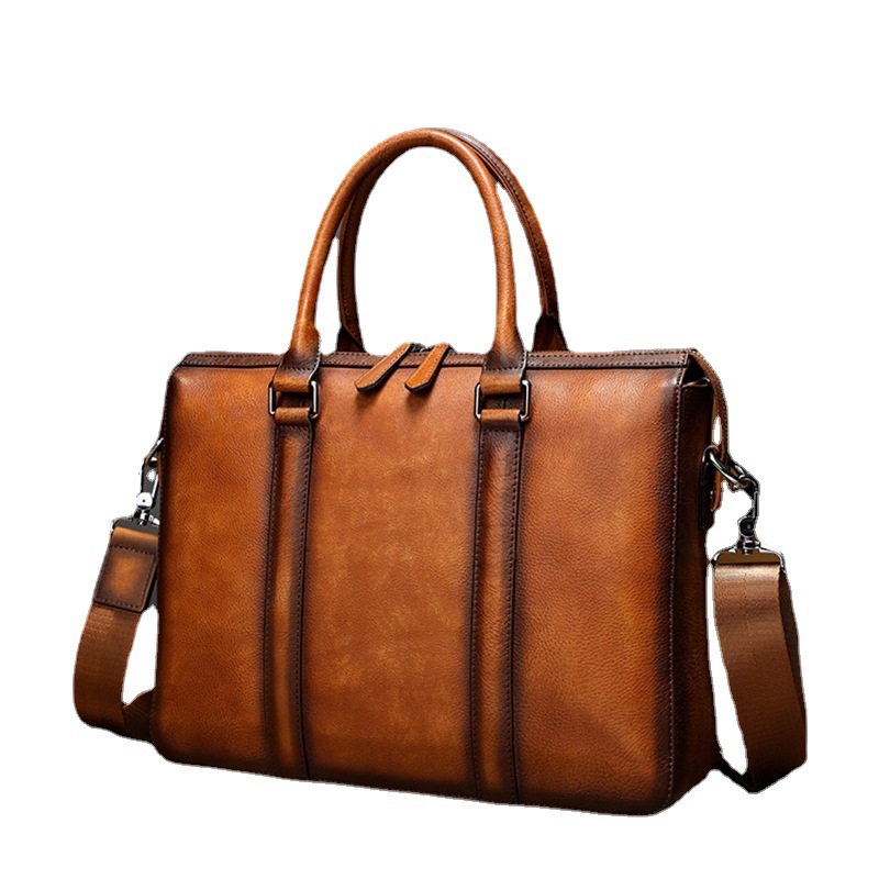 YETTIES Business Aktetas van V - Leather Work Bag Men recensie en prijs
