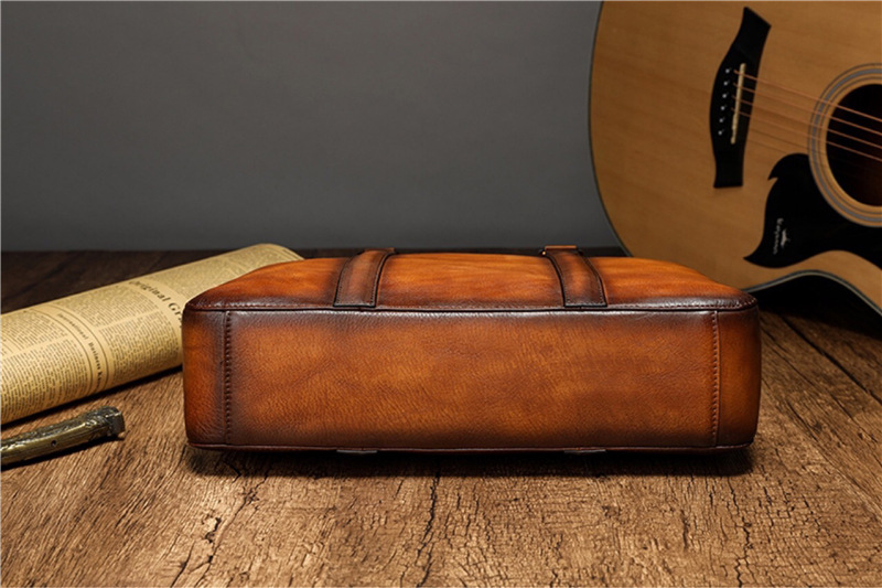 YETTIES Business Aktetas van V - Leather Work Bag Men recensie en prijs