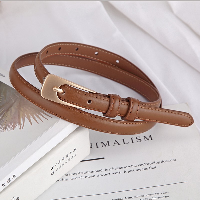 Damesriem van dun leer met ver - Leather Work Outfit recensie en prijs