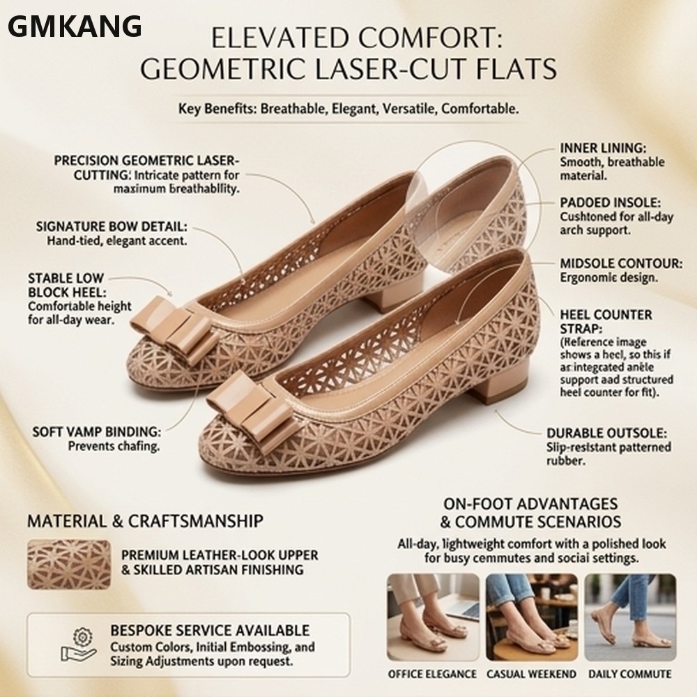 Dames Bow Pumps Geometrische C - Leather Work Outfit recensie en prijs