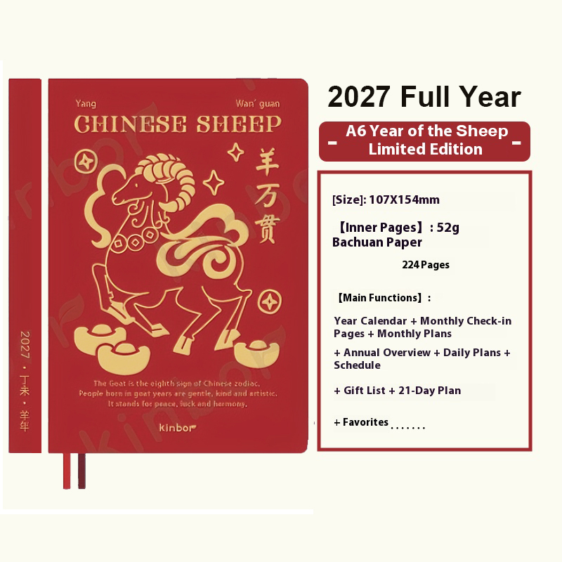 Kinbor Nieuwe 2027 Planner A5/ - Leatherwork Plans recensie en prijs