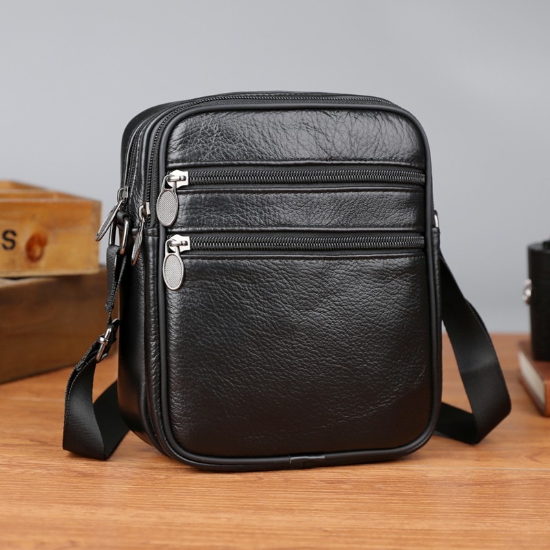 Schoudertas voor heren Casual  - Leather Work Bag Men recensie en prijs