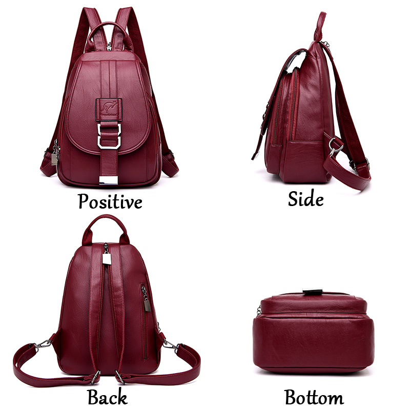 Hot 6 Color Vrouwen Rugzakken  - Leatherwork Letters recensie en prijs