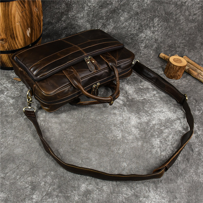 Luxe Lederen Handtas Voor Mann - Leather Work Bag Men recensie en prijs