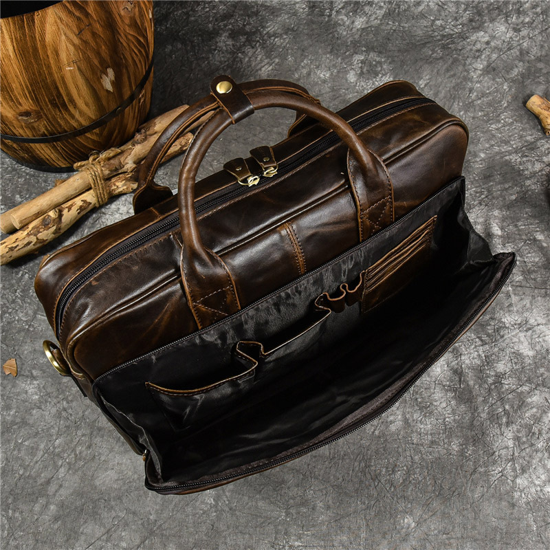 Luxe Lederen Handtas Voor Mann - Leather Work Bag Men recensie en prijs