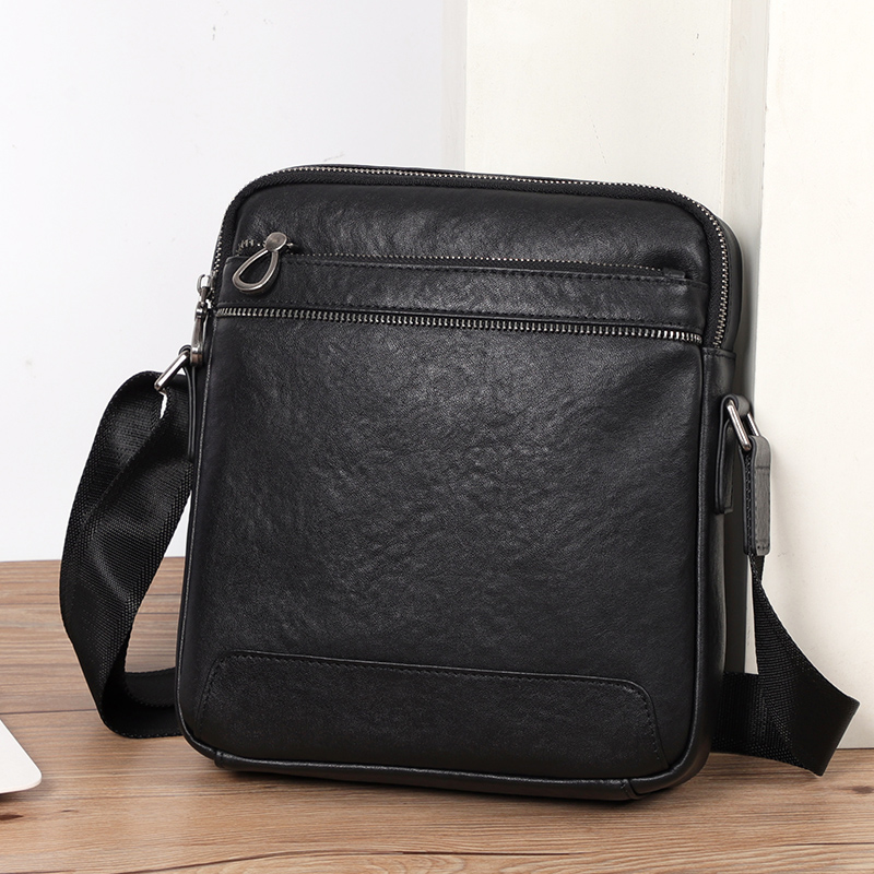 Echt leer Heren Crossbody Tas  - Leather Work Bag Men recensie en prijs