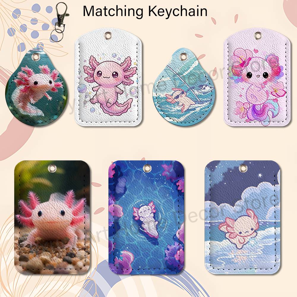 Leuke roze A-Axolotl cartoonho - Leather Work Is recensie en prijs