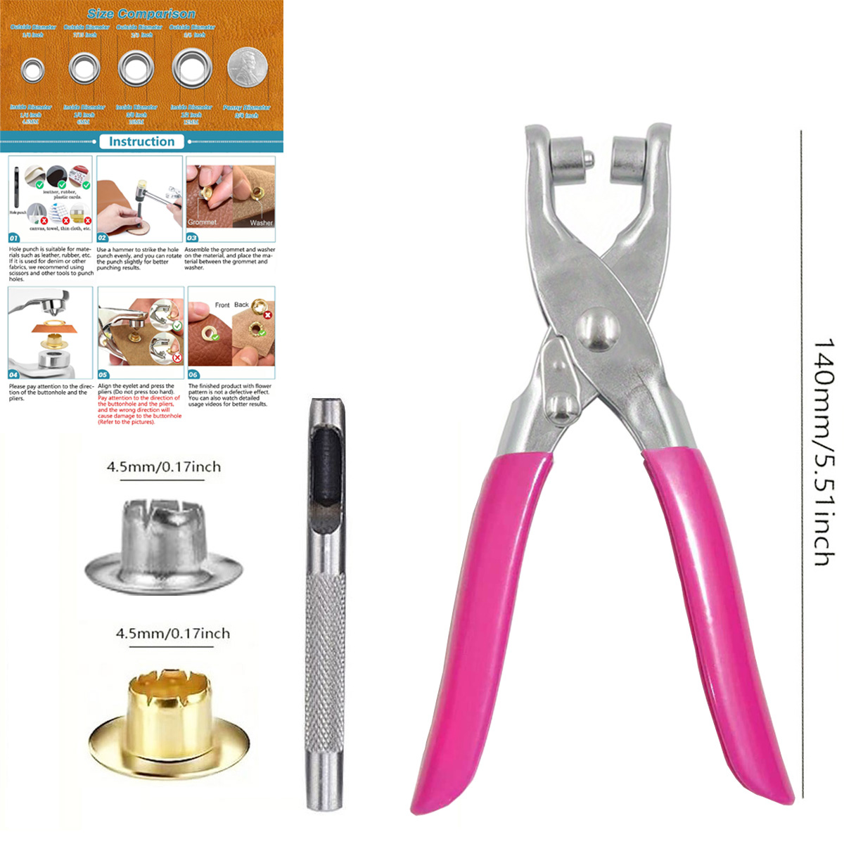 Oogje-gereedschapset met een b - Leatherwork Eyelets recensie en prijs
