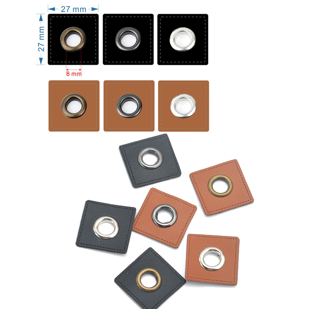 30 stks/partij 27/37mm Vierkan - Leatherwork Eyelets recensie en prijs
