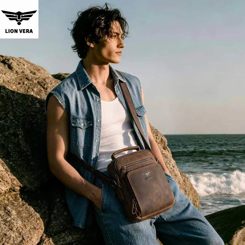 LION VERA Schoudertas voor her - Leather Work Bag Men recensie en prijs