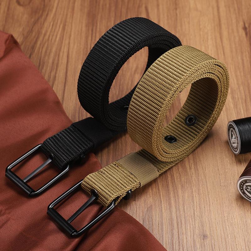 Herenriem van poreus canvas me - Leatherwork Eyelets recensie en prijs